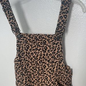 Leopard overall dress